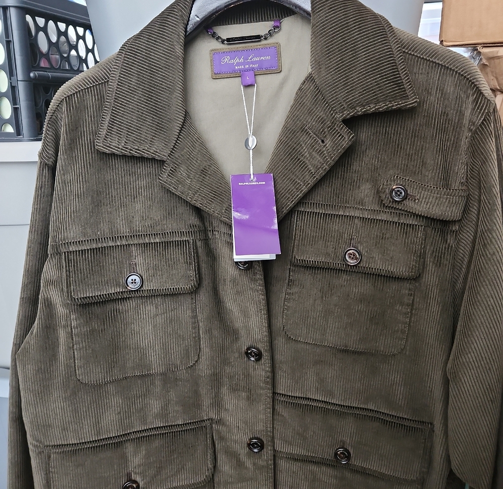 Ralph Lauren Olive Corduroy Jacket New With Tags Rare Find